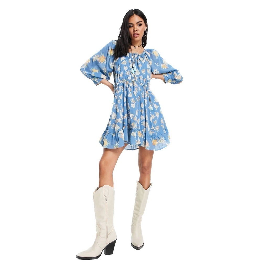 Free People | Camella Floral Print Minidress NWT